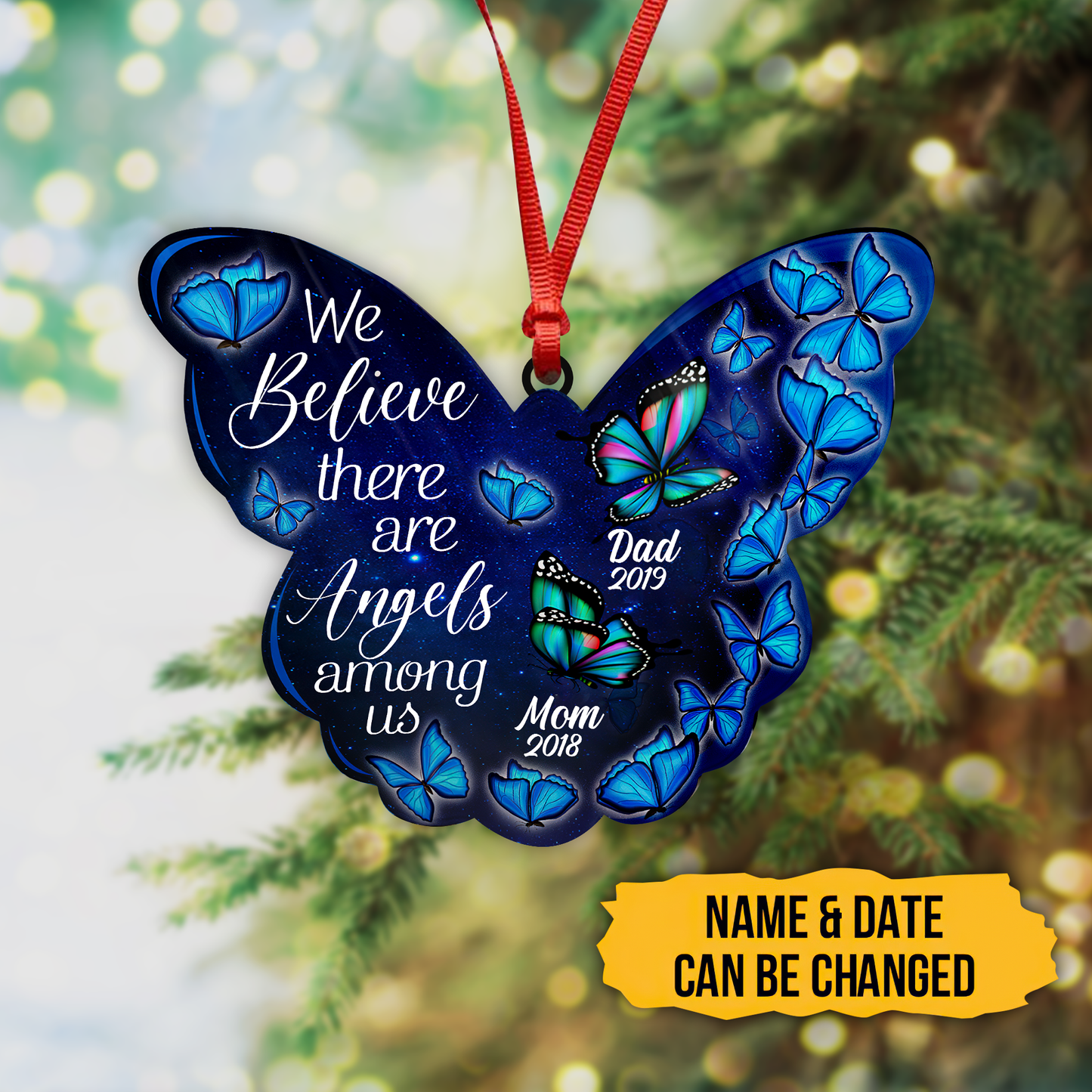 We Believe There Are Angles Among Us 3D Printed Hanging Ornament SN25092104