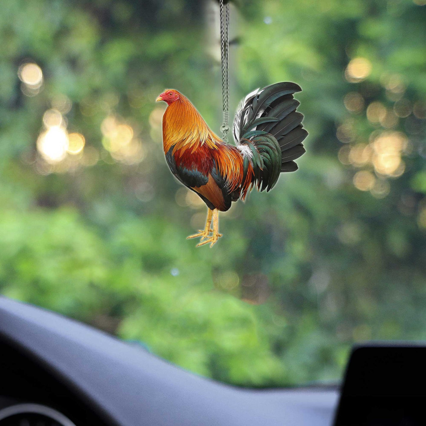 Rooster No 3 Unique Design Car Hanging Ornament