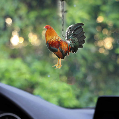 Rooster No 3 Unique Design Car Hanging Ornament