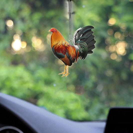Rooster No 3 Unique Design Car Hanging Ornament