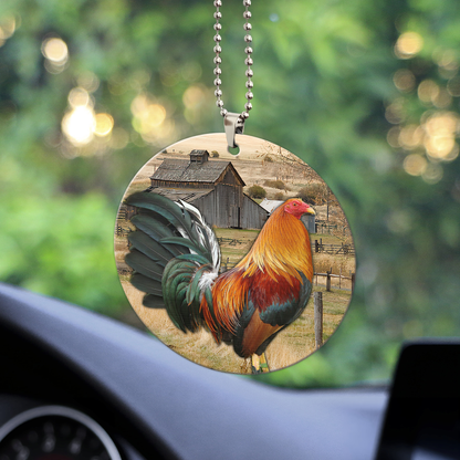 Rooster No 10 Unique Design Car Hanging Ornament