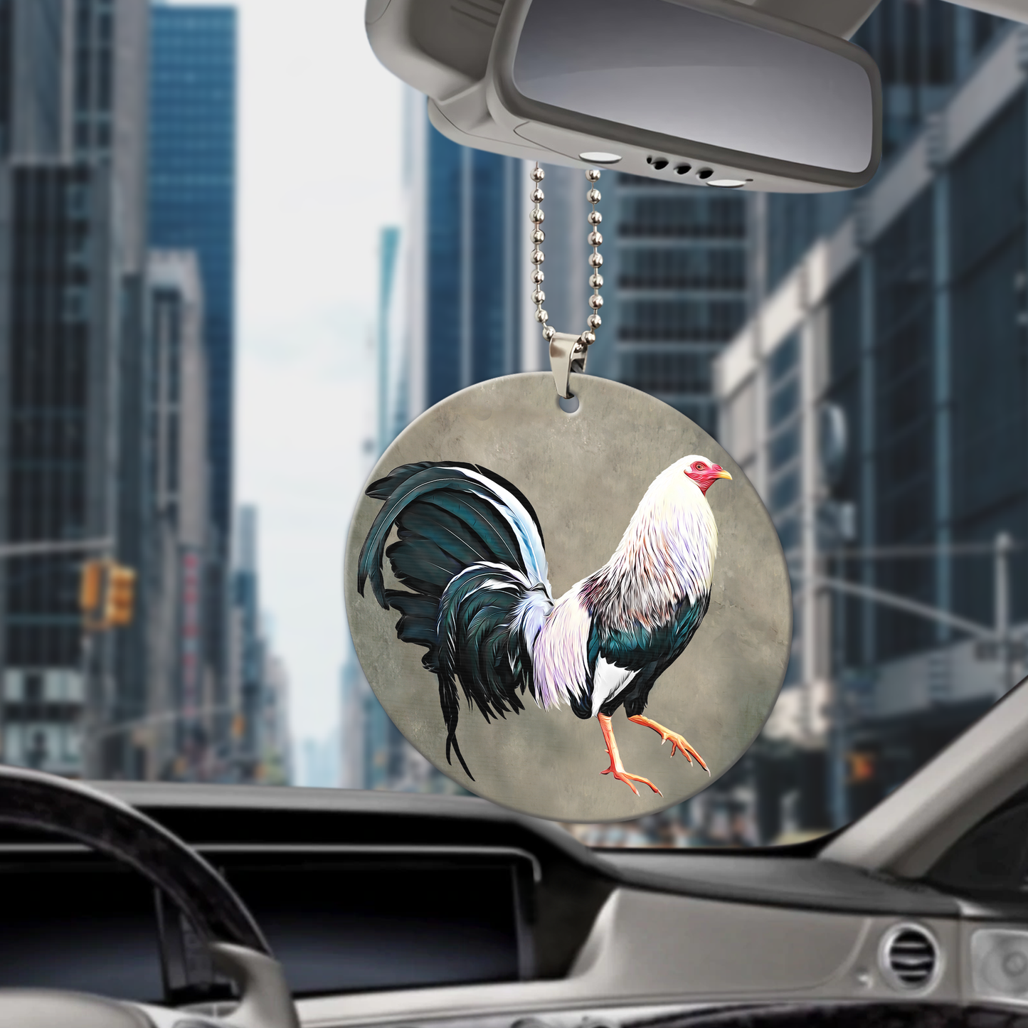 Rooster No 12 Unique Design Car Hanging Ornament