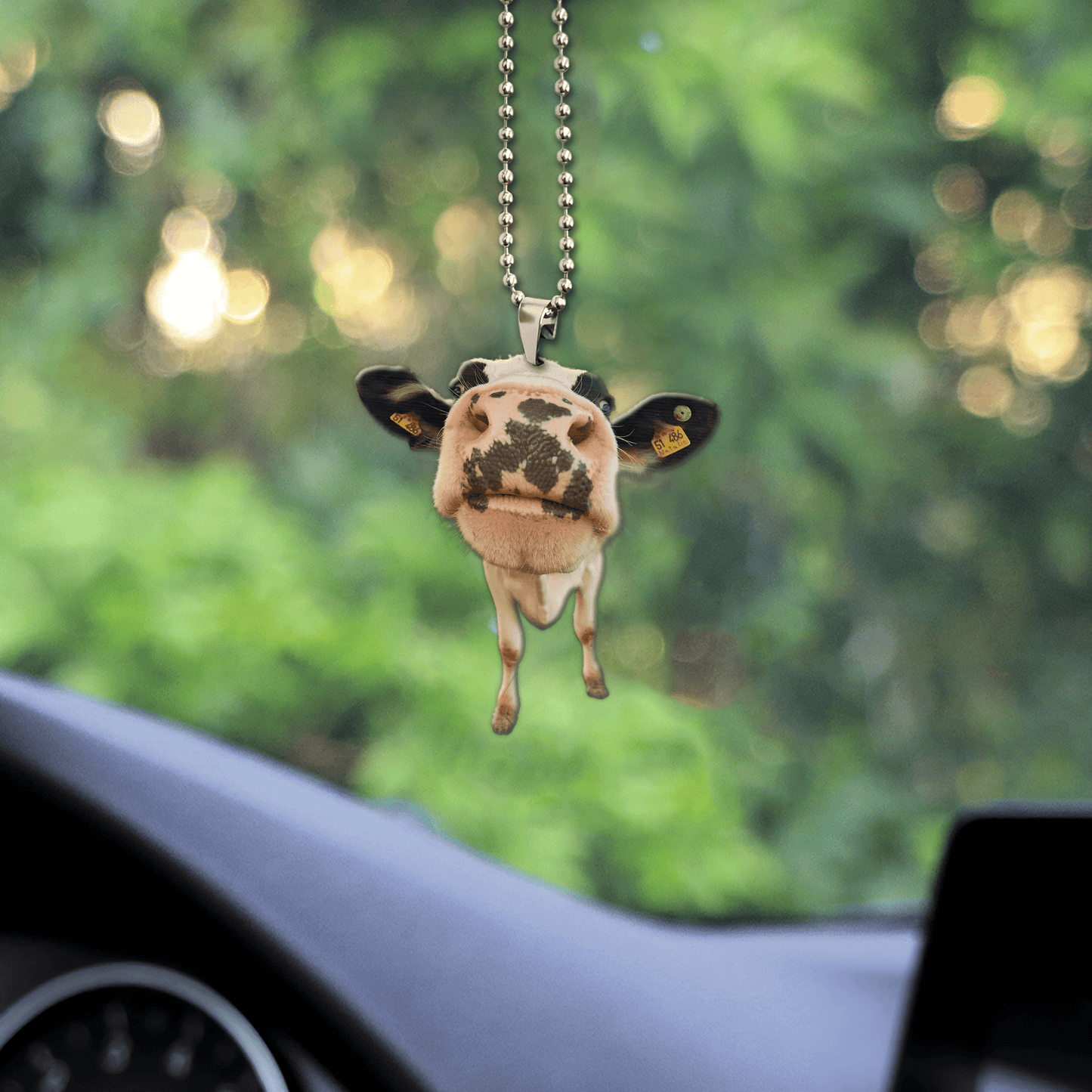 Happy Cow Unique Design Car Hanging Ornament