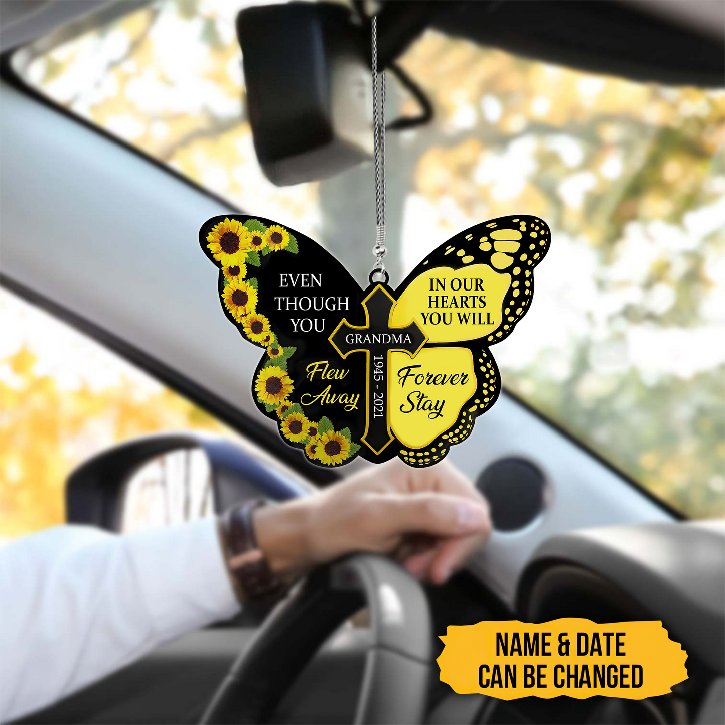 Even Though You Flew Away, In Our Hearts You Will Forever Stay 3D Printed Hanging Ornament SN22092104