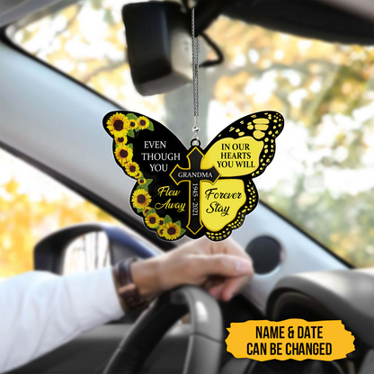 Even Though You Flew Away, In Our Hearts You Will Forever Stay 3D Printed Hanging Ornament SN22092104