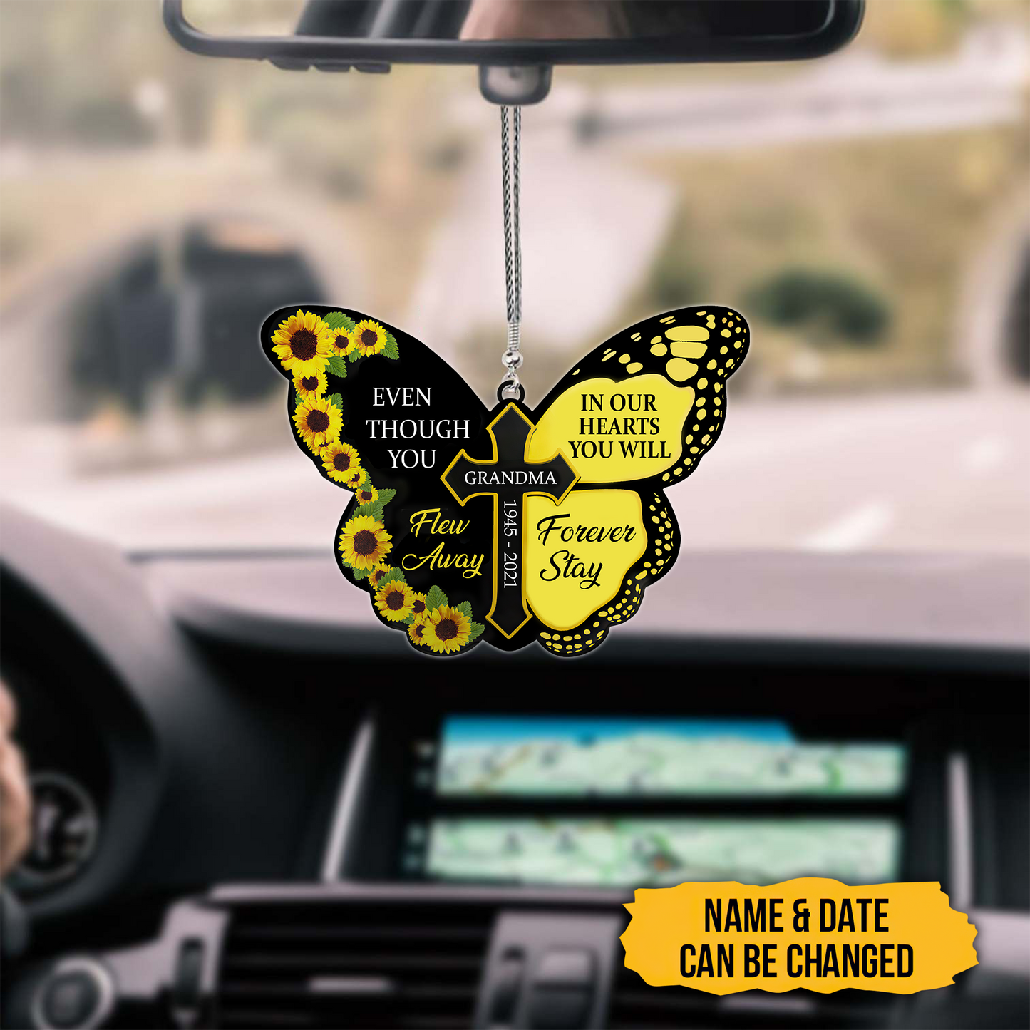 Even Though You Flew Away, In Our Hearts You Will Forever Stay 3D Printed Hanging Ornament SN22092104