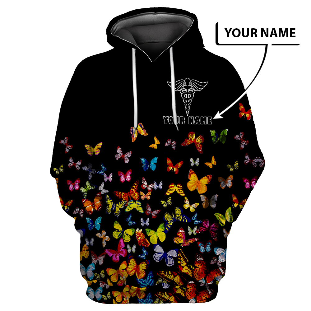 Premium Nurse Personalized Name 3D All Over Printed Unisex Shirts
