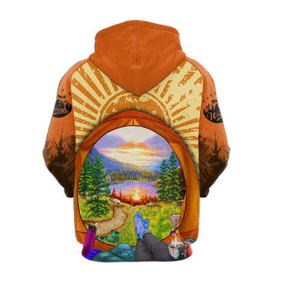 Camping 3D All Over Printed Unisex Shirts Tent View