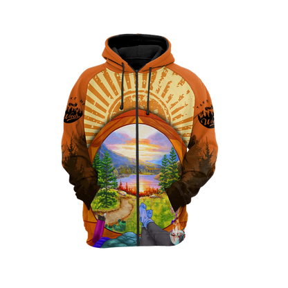 Camping 3D All Over Printed Unisex Shirts Tent View