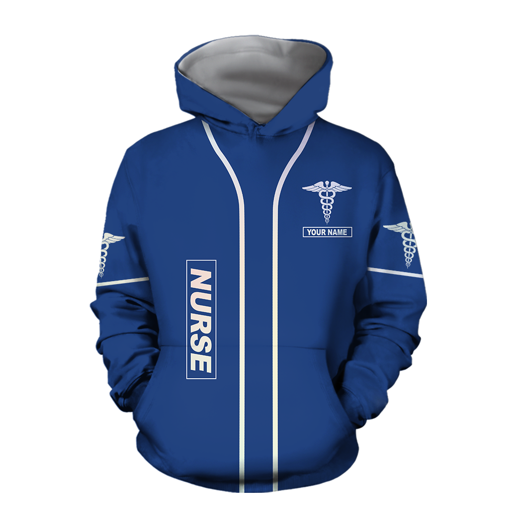 Premium Nurse Personalized Name 3D All Over Printed Unisex Shirts