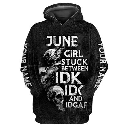 Customize Name Skull Hoodie For Men And Women TNA26042101.S1