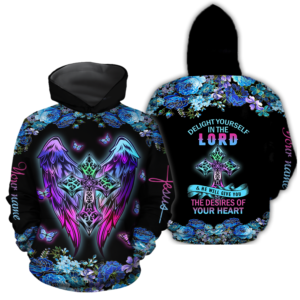 Delight Yourself In The Lord - Jesus Persionalized 3D All Over Printed Shirts