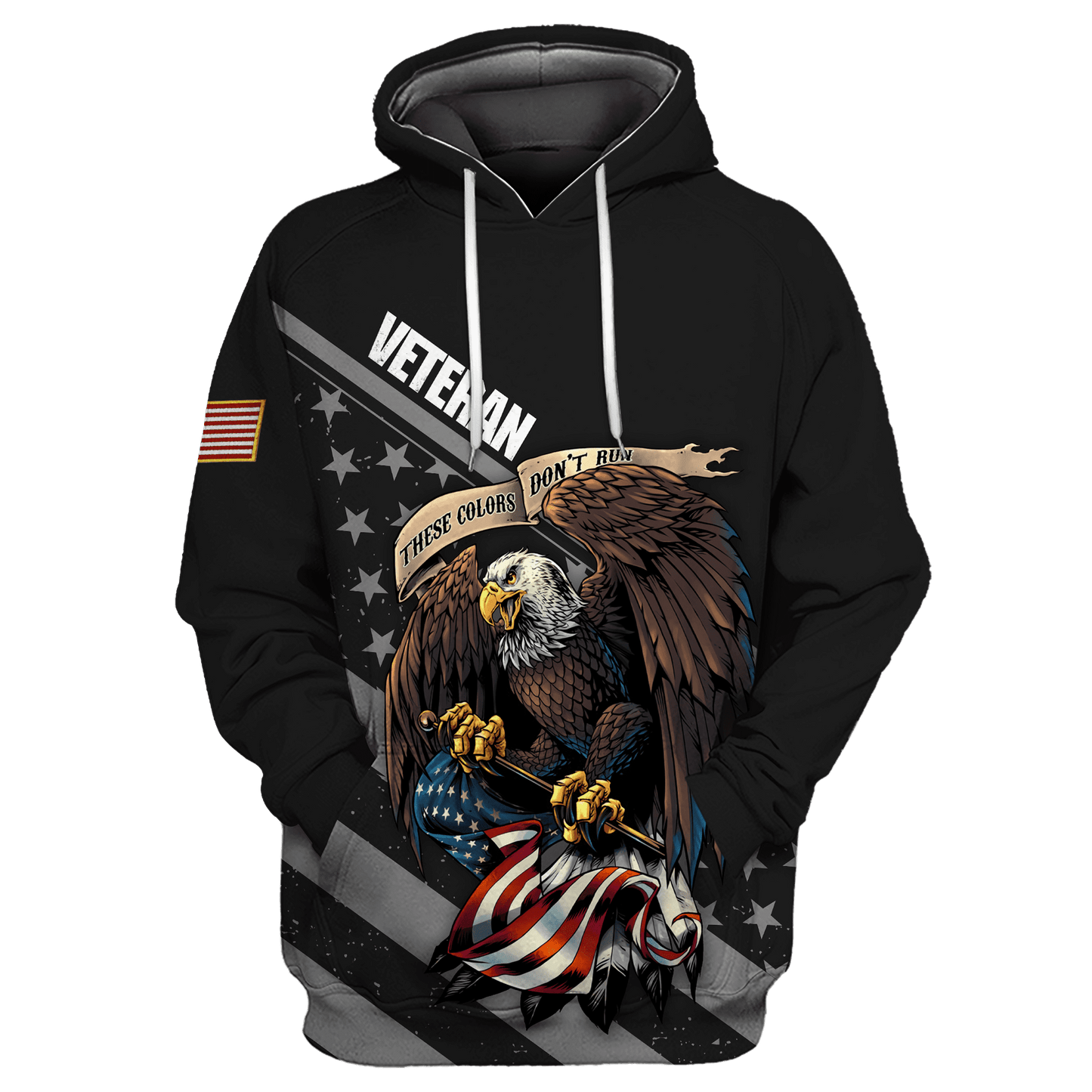 Premium Unique Veterans Polo Shirts Ultra Soft And Comfort Black Collar Black