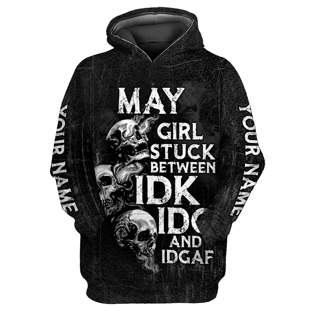 Customize Name Skull Hoodie For Men And Women TNA26042101