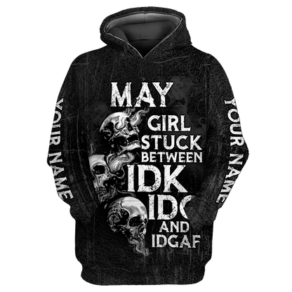Customize Name Skull Hoodie For Men And Women TNA26042101