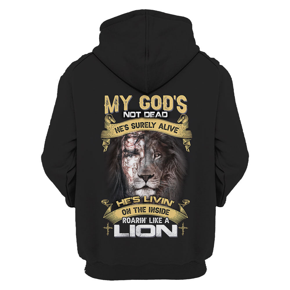 's living on the inside Roarin' like a Lion - T shirt Style for Men Father's Day Gift