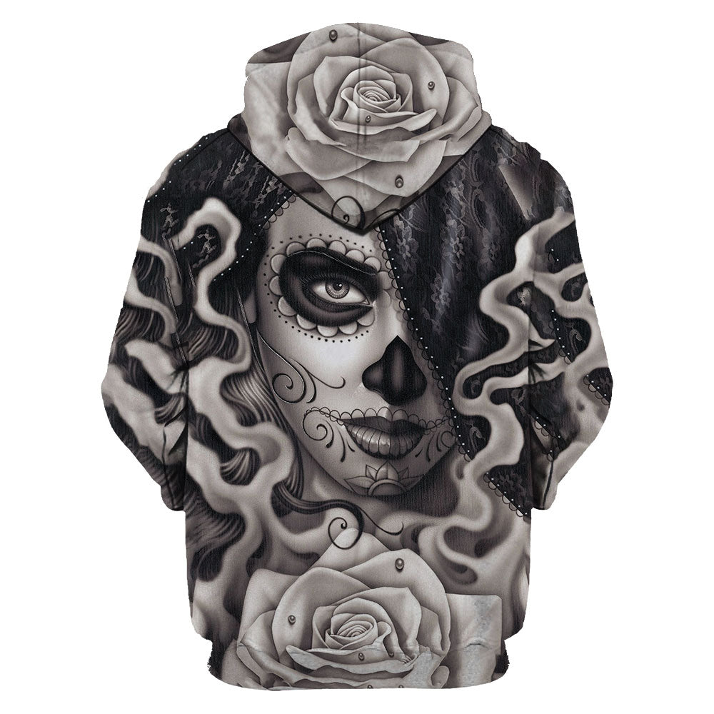 SKULL 3D HOODIE  PL316