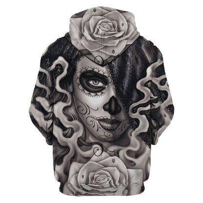 SKULL 3D HOODIE  PL316