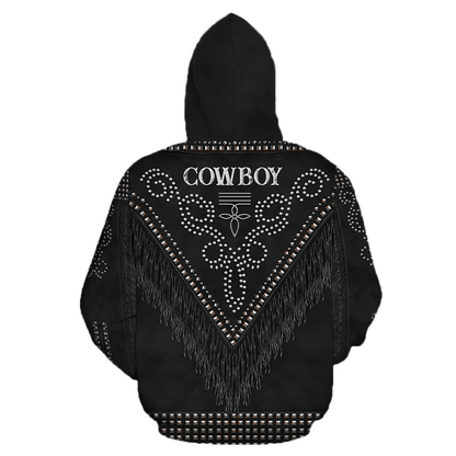 Cowboy Jacket No22 Cosplay 3D Over Printed Unisex Deluxe Hoodie ML
