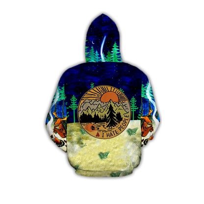 Camping 3D All Over Printed Unisex Shirts Starry Night Camping