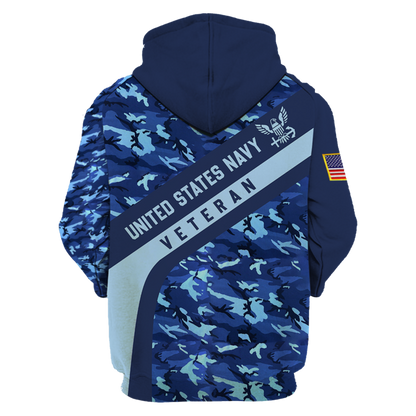 Premium Unique U.S Air Force Veteran Polo All Over Printed Personalized Shirt