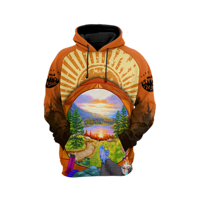 Camping 3D All Over Printed Unisex Shirts Tent View