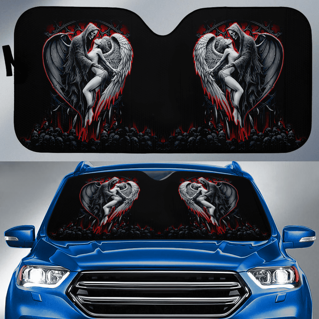 Skull and Beauty Auto Sun Shade Baby In Car