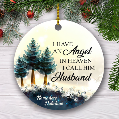 I Have An Angle In Heaven Customized Ornament Christmas Gifts Memorial Gift For Couple
