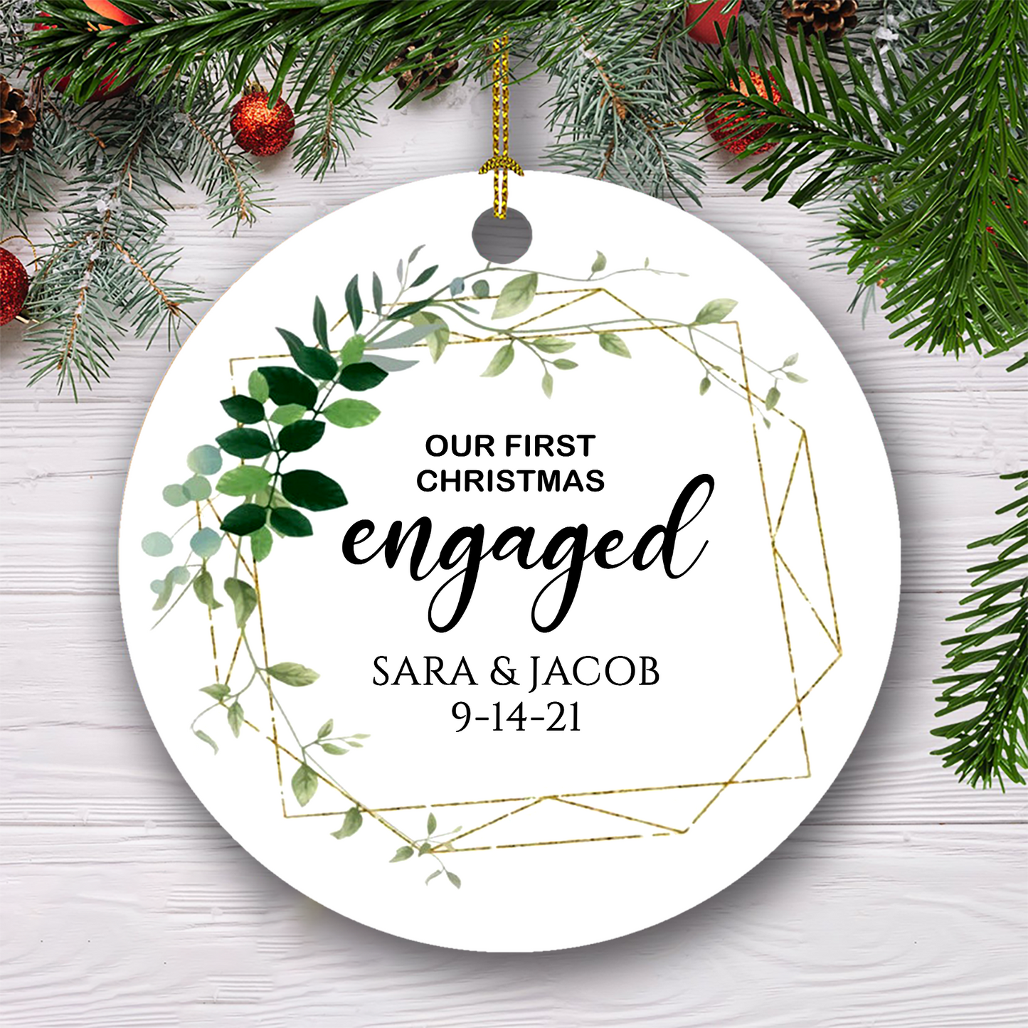 Our First Christmas Together Customized Ornament Christmas Gift For Couple Home Decor