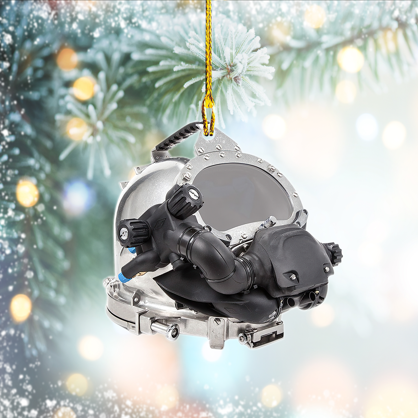 Scuba Diving Customized Shaped Ornament