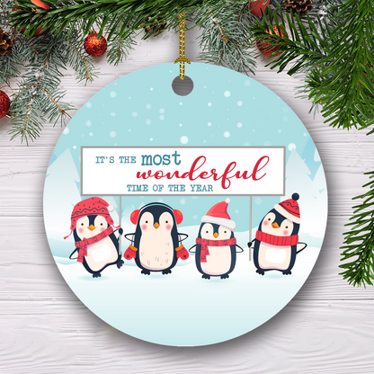 It's The Most Wonderful Time Of The Year Customized Ornament, Christmas Gifts