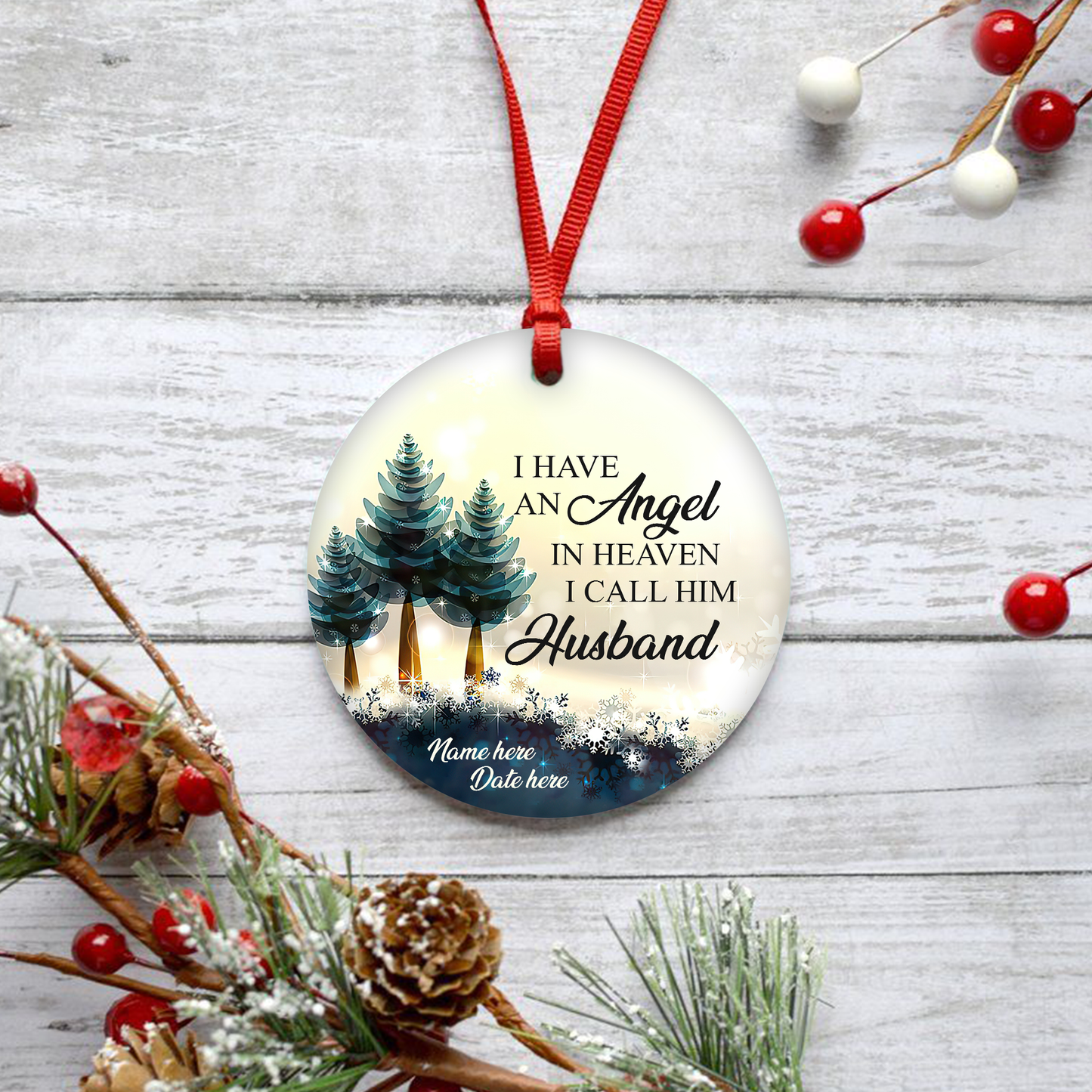 I Have An Angle In Heaven Customized Ornament Christmas Gifts Memorial Gift For Couple