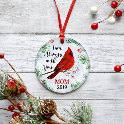 Cardinals Appear When Angels Are Near Merry Christmas Personalized Ornament, Christmas Gifts Memorial Gift
