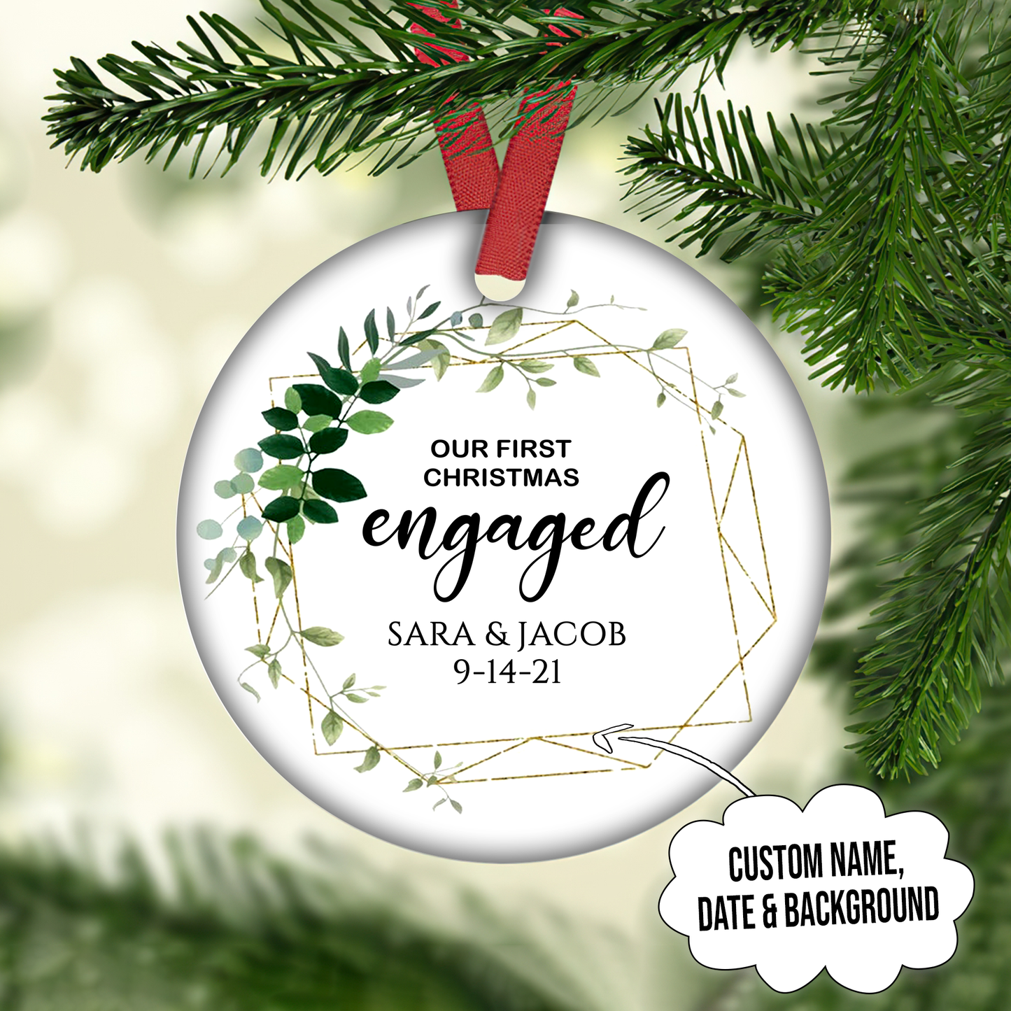 Our First Christmas Together Customized Ornament Christmas Gift For Couple Home Decor