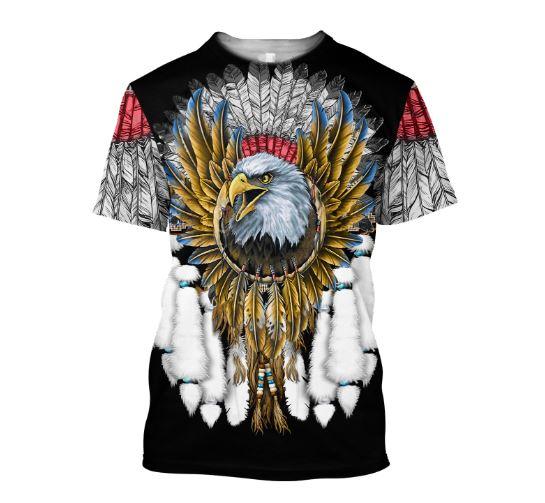 Eagle Dreamcatcher Native American Hoodie Black 3D All Over Printed Shirts LAM2029093-LAM