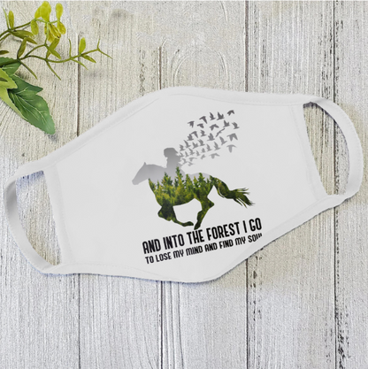 Horse Face Mask White TN