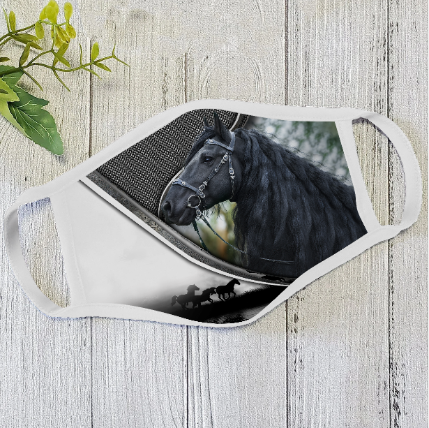 Horse Face Mask White TN