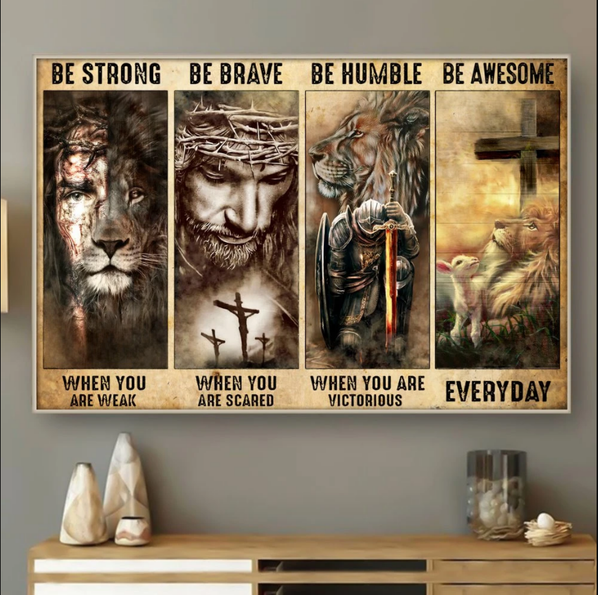 Let Your Faith Be Bigger Than Your Fear Poster TA