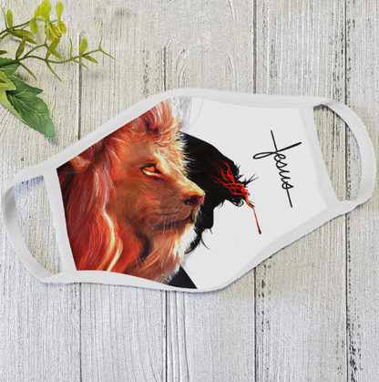 Lion Face Mask White TQH