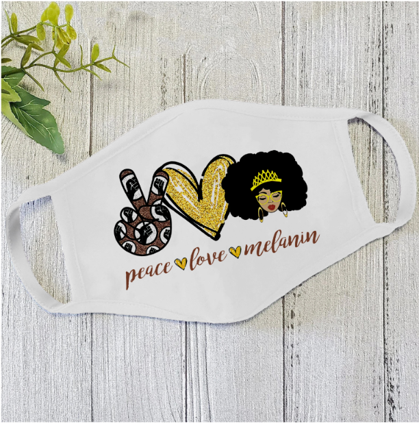 Peace And Love Face Mask White MEI