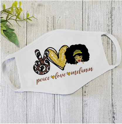 Peace And Love Face Mask White MEI