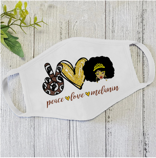Peace And Love Face Mask White MEI