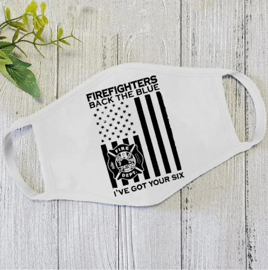 Fire Fighter Face Mask White TQH