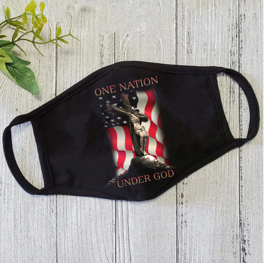One Nation Under God Face Mask TQH