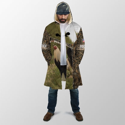 Love Rooster 3D All Over Printed Unisex Cloak ML