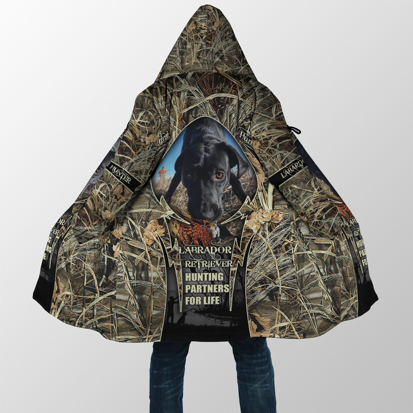 Hunting Labrador 3D Over Printed Unisex Deluxe Hoodie ML