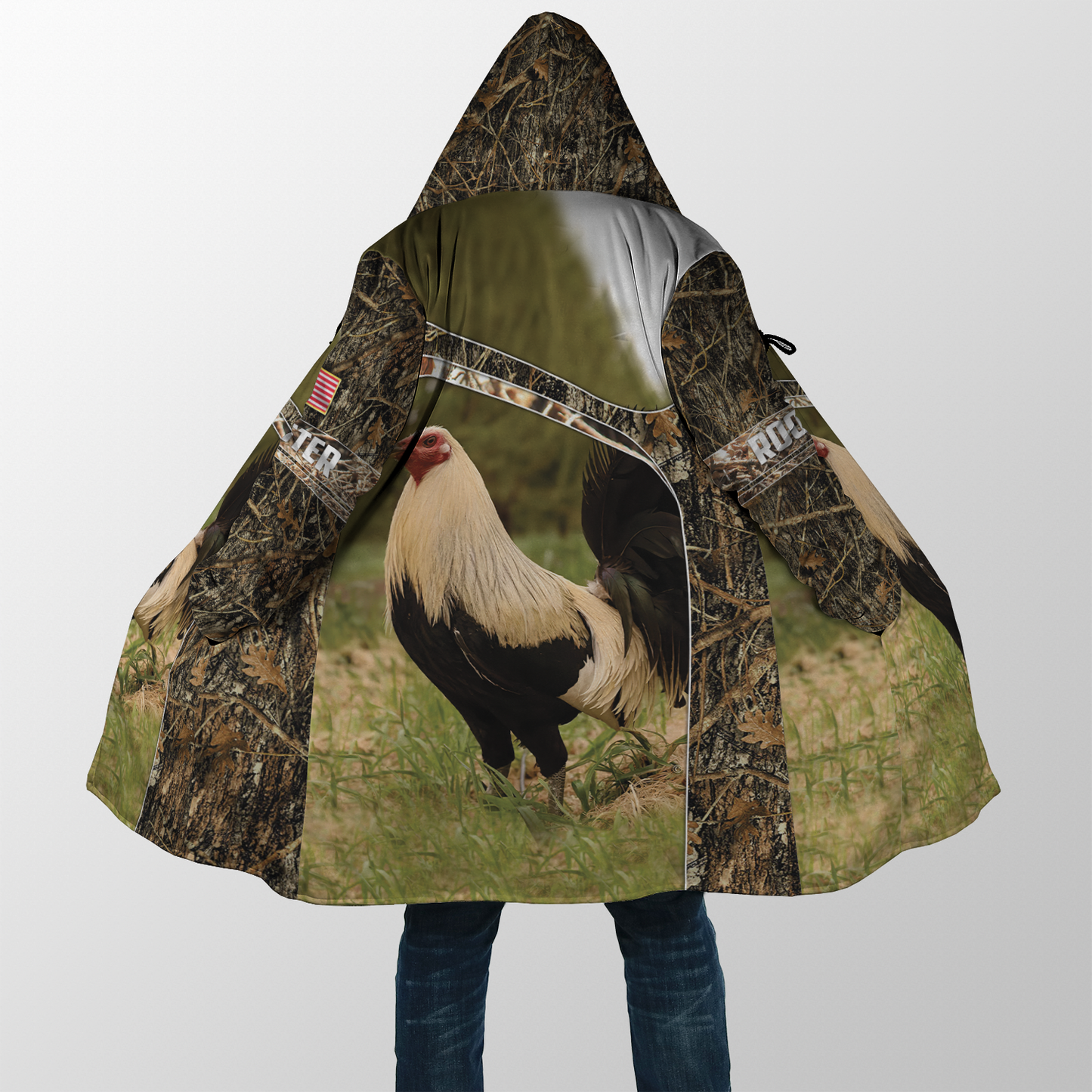 Love Rooster 3D All Over Printed Unisex Cloak ML