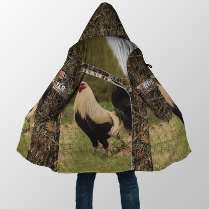 Love Rooster 3D All Over Printed Unisex Cloak ML