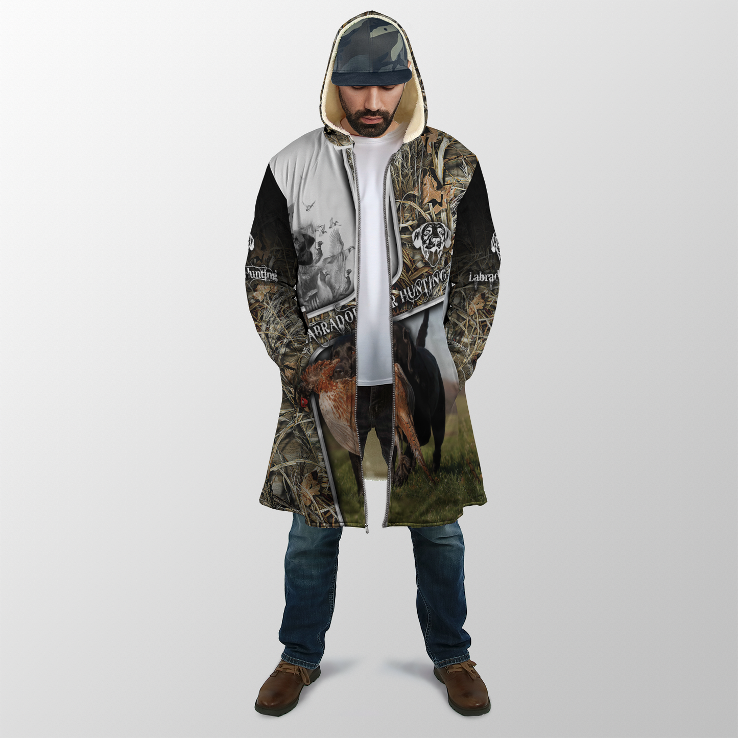 Labrador Hunting 3D Over Printed Unisex Deluxe Hoodie ML