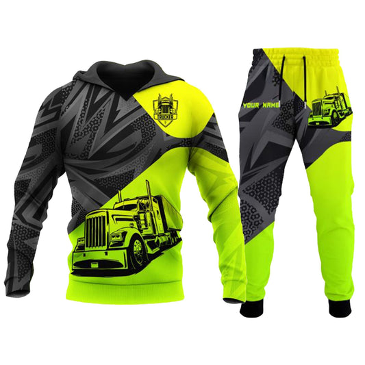 Premium Personalized Trucker Combo Hoodie And Sweatpants MEI